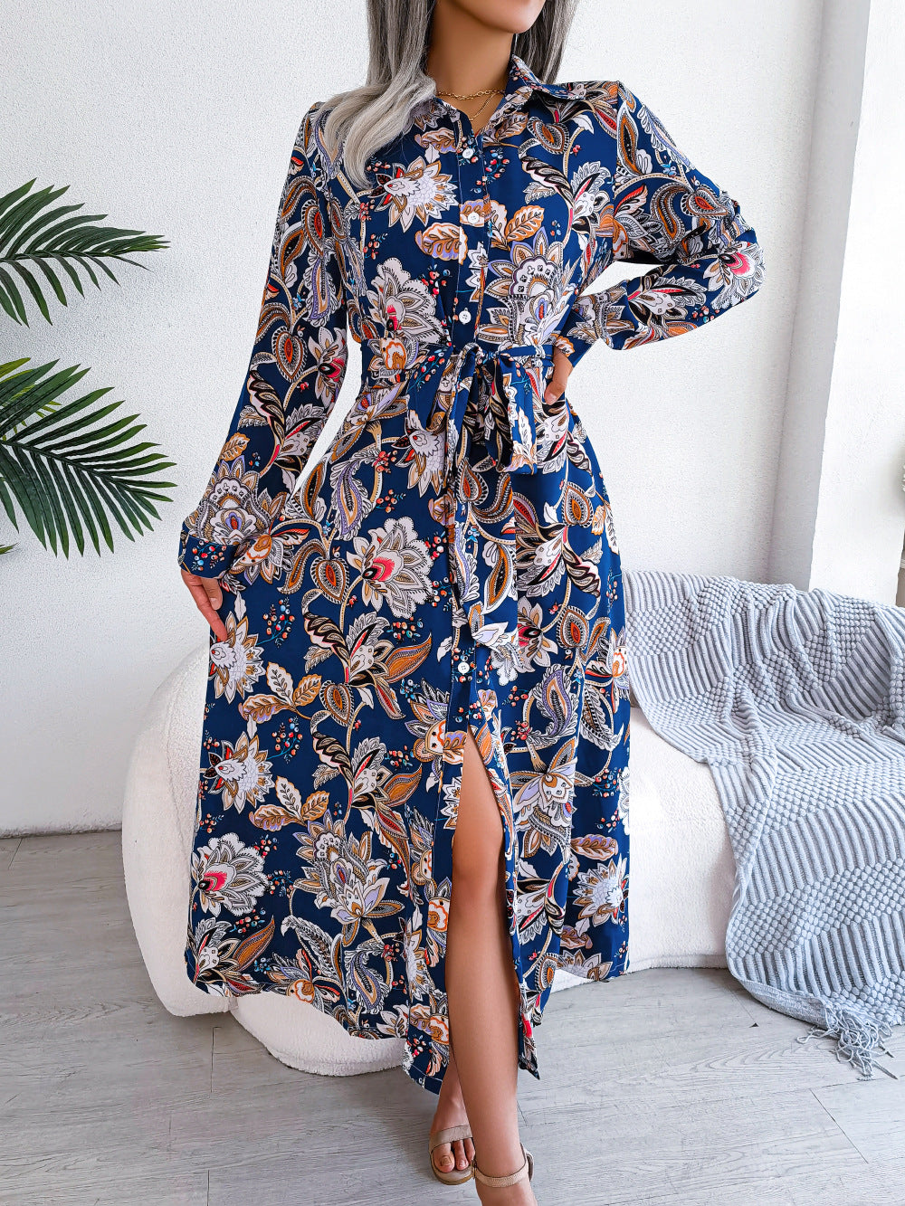 Wanderlust Paisley Shirt Dress