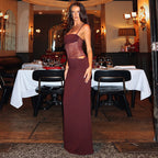 After Hours Lace-Waist Maxi Dress