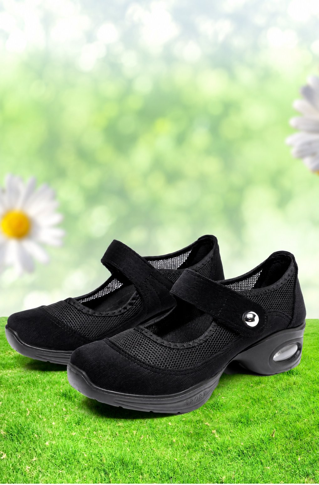 Moving Grace Mesh Mary Janes