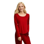 Soft Contour Scoop-Neck Long-Sleeve Top