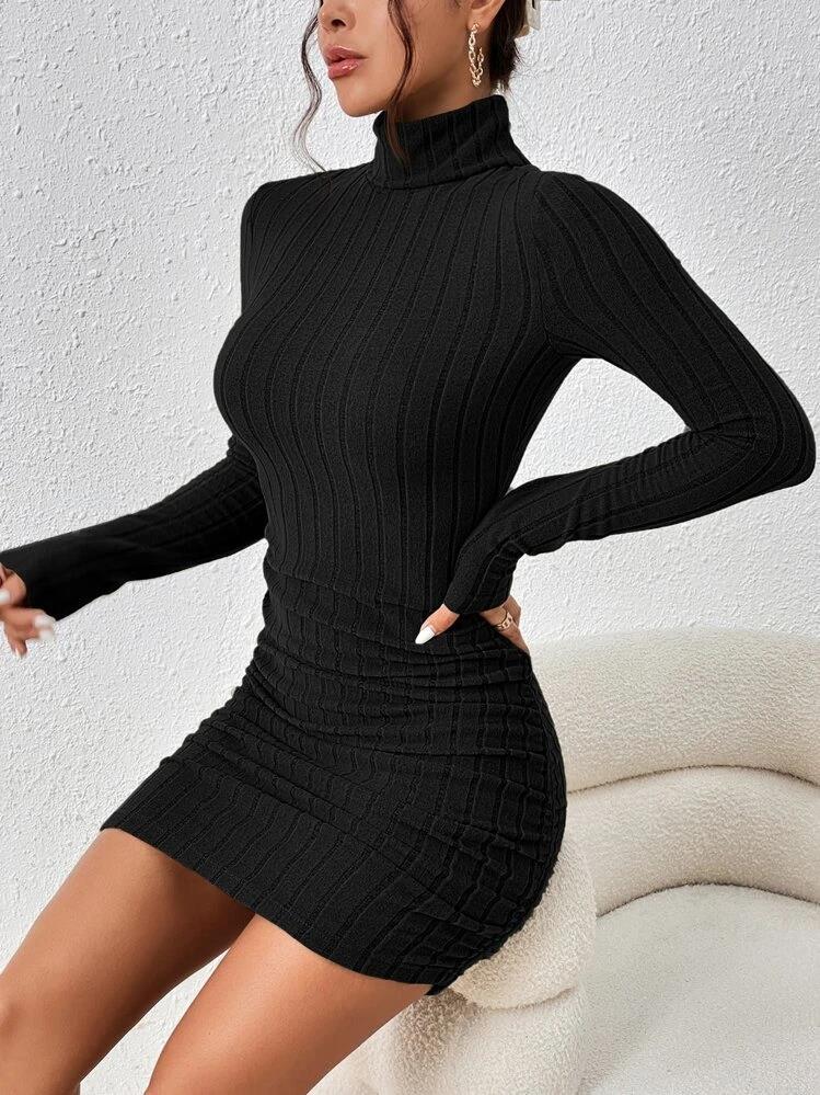Hold Me Close Ribbed Bodycon Mini Dress