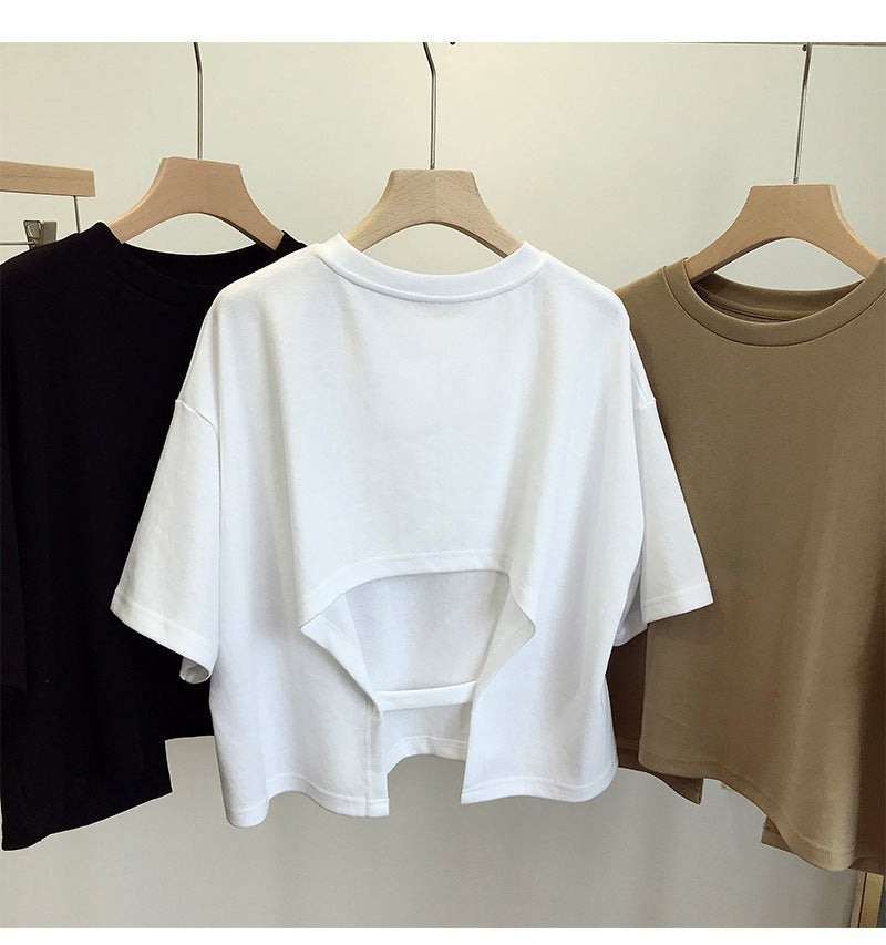 Open Secret Cut-Out Back Tee