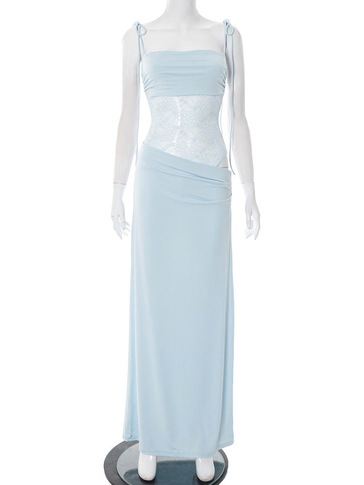 After Hours Lace-Waist Maxi Dress