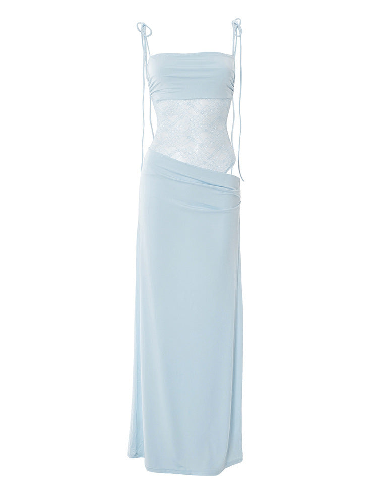 After Hours Lace-Waist Maxi Dress