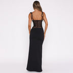 After Hours Lace-Waist Maxi Dress