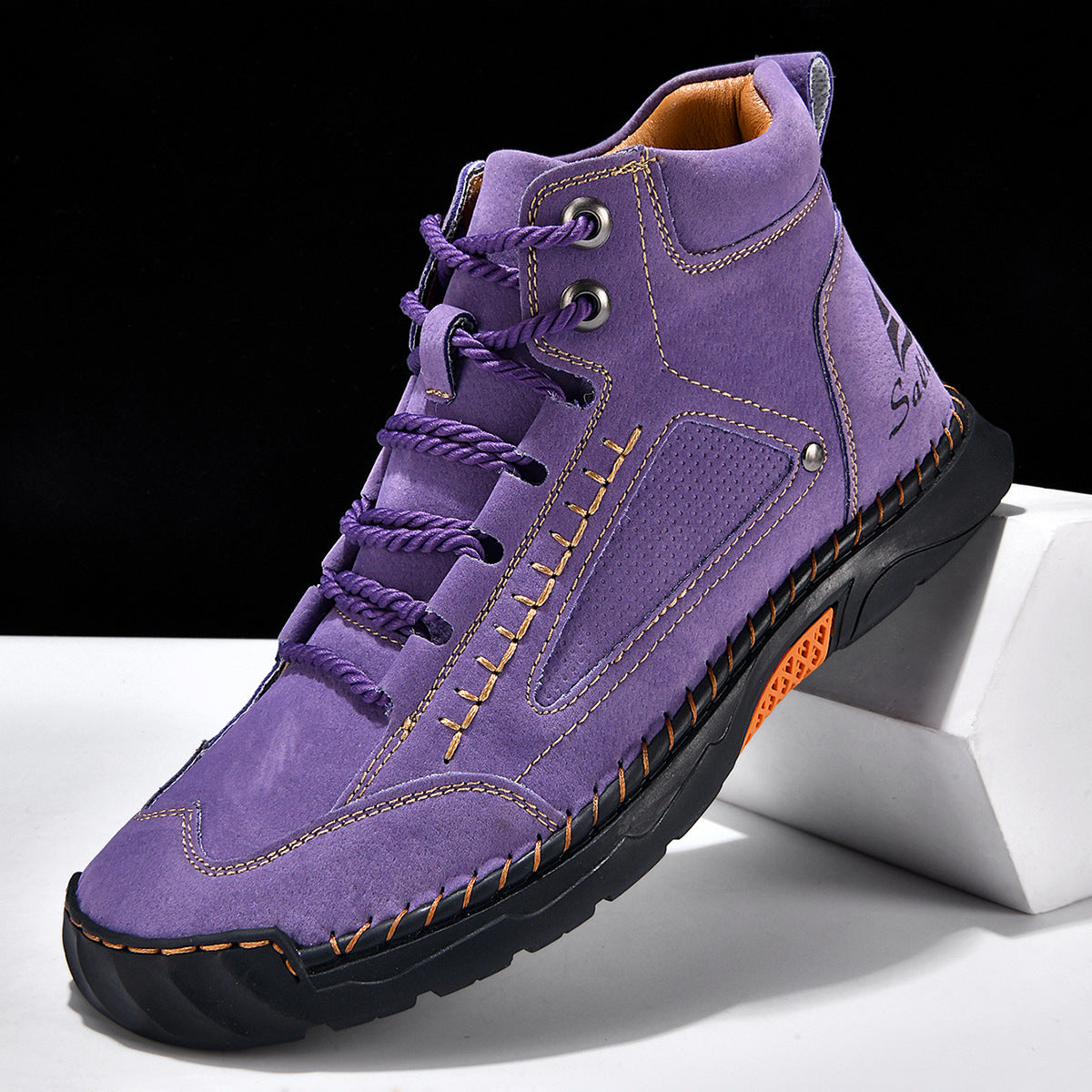 Blue Horizon Lace-Up Ankle Boots