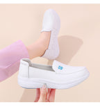 Blue Bloom Slip-On Shoes