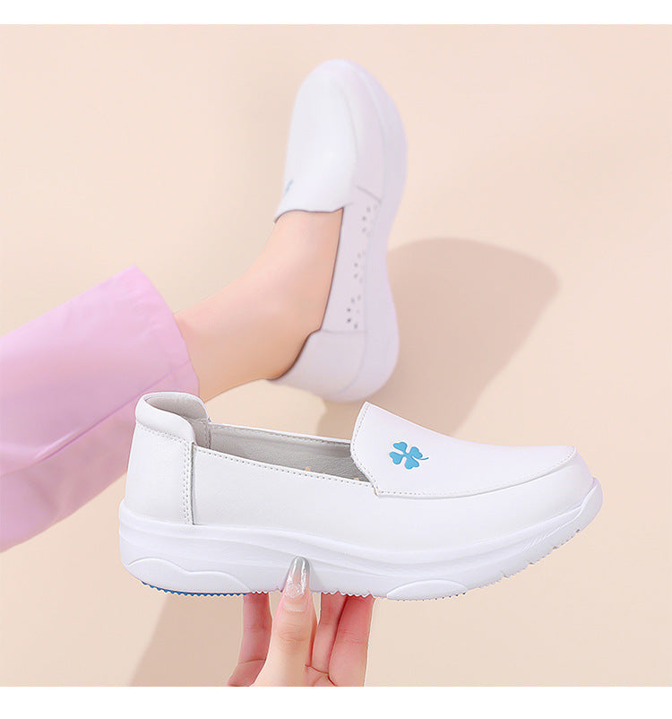 Blue Bloom Slip-On Shoes