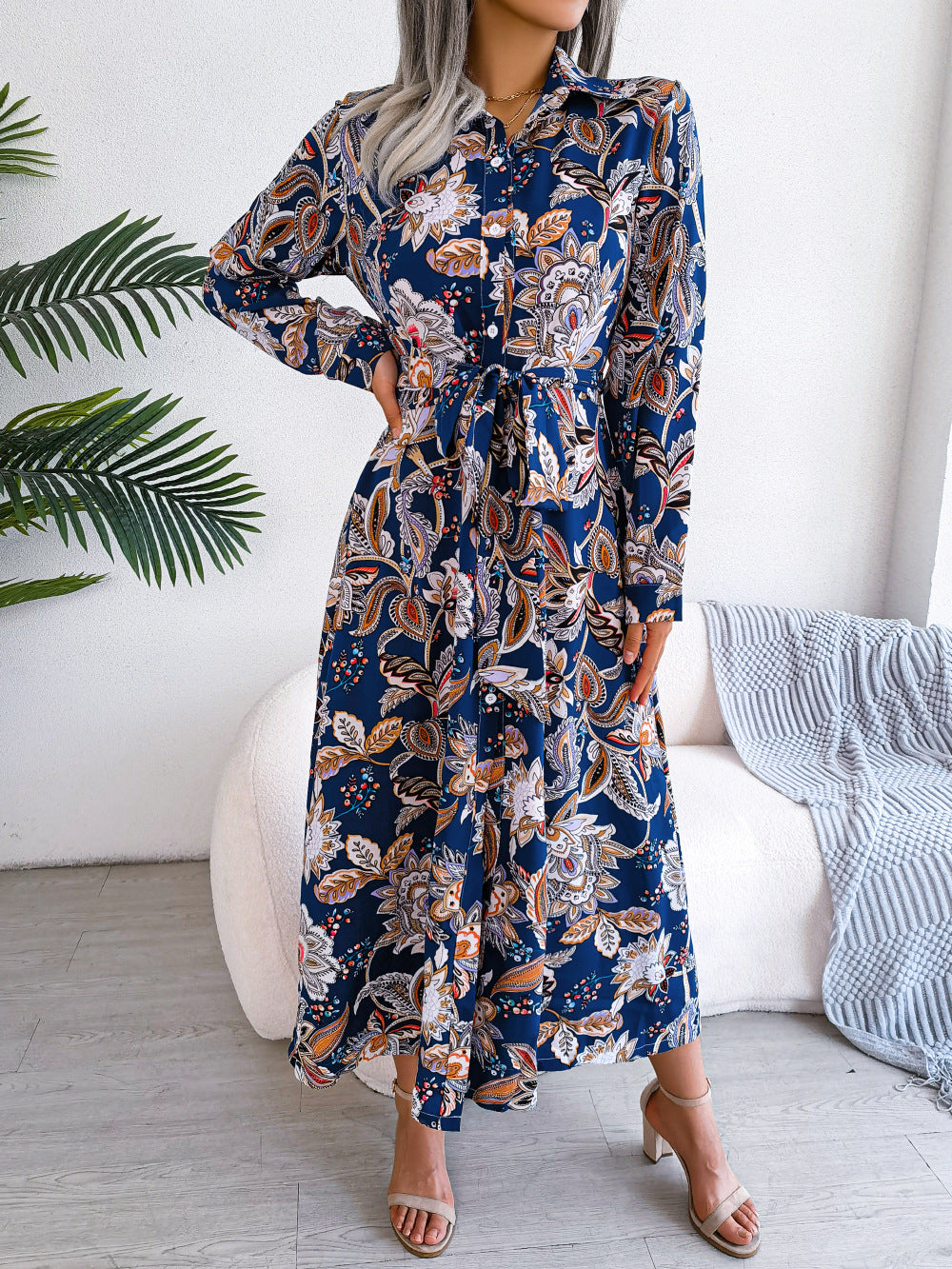 Wanderlust Paisley Shirt Dress