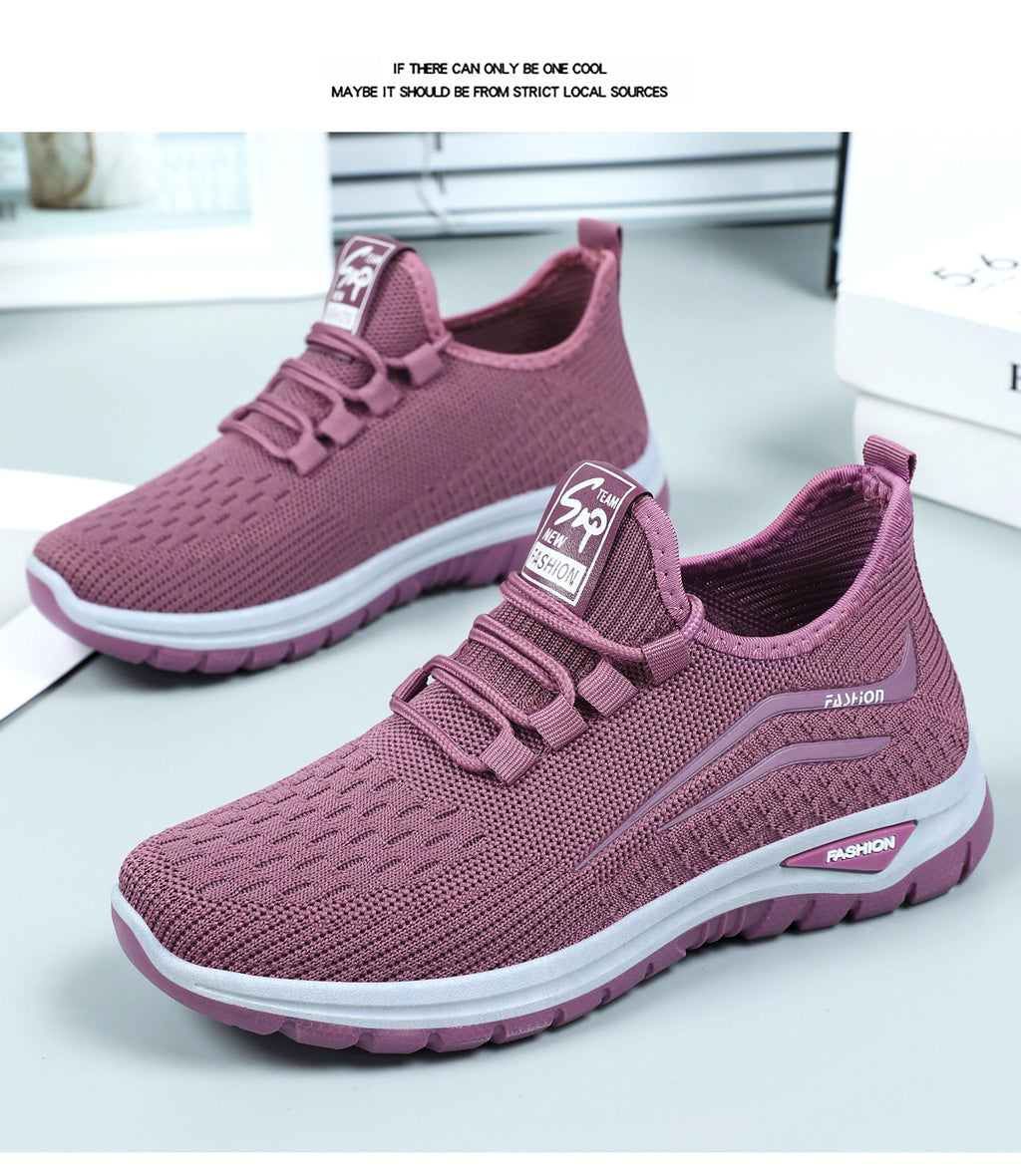 Rose Pace Lace-Up Trainers
