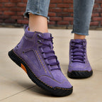 Blue Horizon Lace-Up Ankle Boots