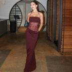After Hours Lace-Waist Maxi Dress