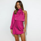 Midnight Moment One-Shoulder Mini Dress