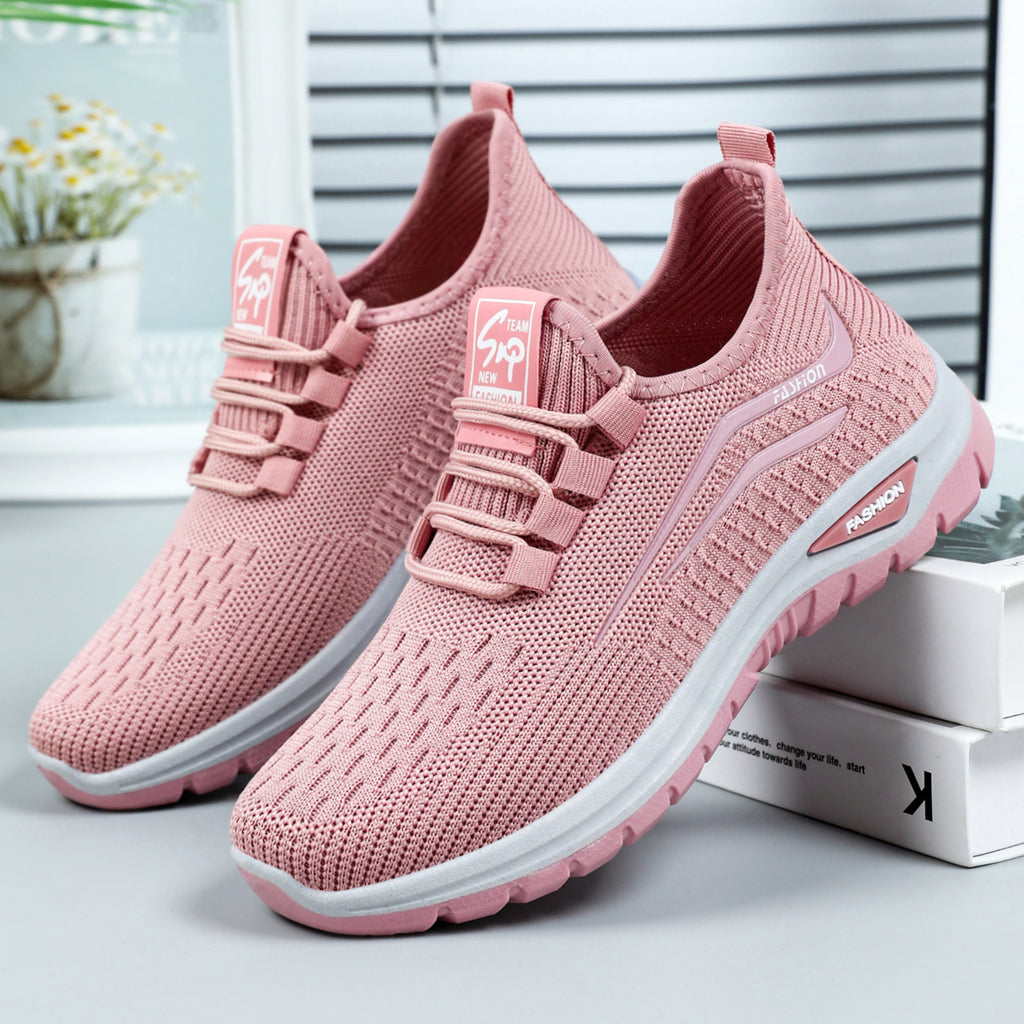 Rose Pace Lace-Up Trainers