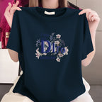 Blush Notes Floral Graphic Tee