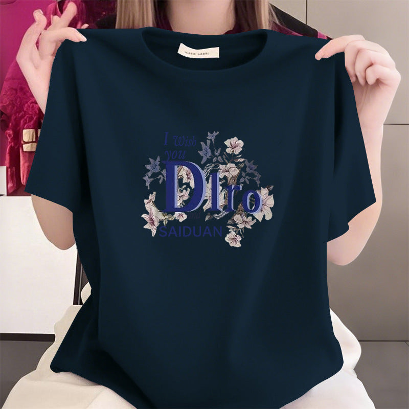 Blush Notes Floral Graphic Tee