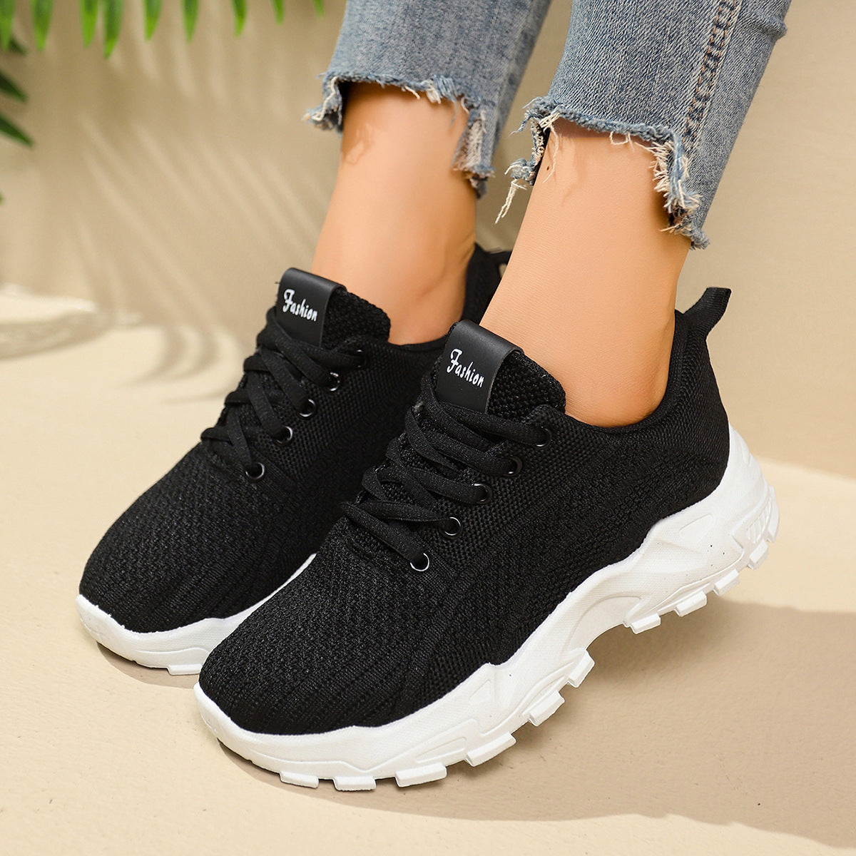 Sandy Trails Knit Trainers
