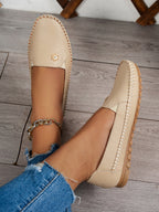Petal Touch Stitched Loafers