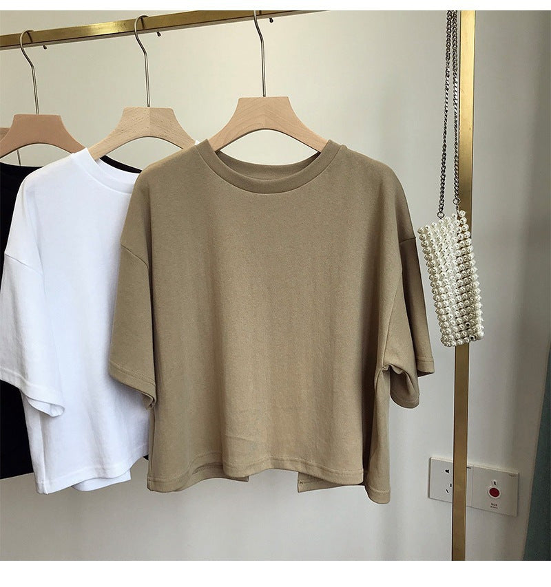 Open Secret Cut-Out Back Tee