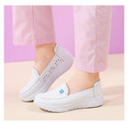 Blue Bloom Slip-On Shoes