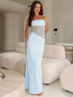 After Hours Lace-Waist Maxi Dress