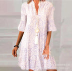 Coastal Escape Printed Shift Dress