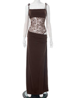 After Hours Lace-Waist Maxi Dress