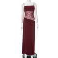 After Hours Lace-Waist Maxi Dress