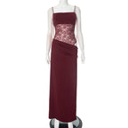 After Hours Lace-Waist Maxi Dress