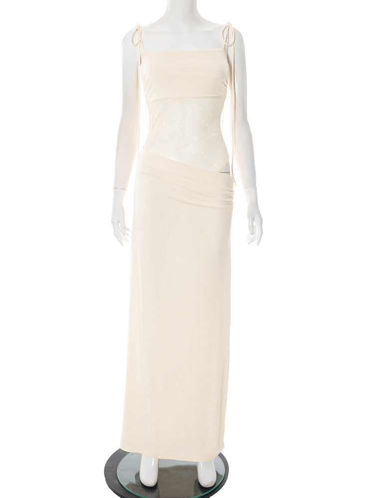 After Hours Lace-Waist Maxi Dress