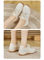 Sunlit Steps Cut-Out Wedge Trainers