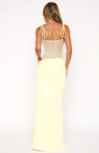 After Hours Lace-Waist Maxi Dress