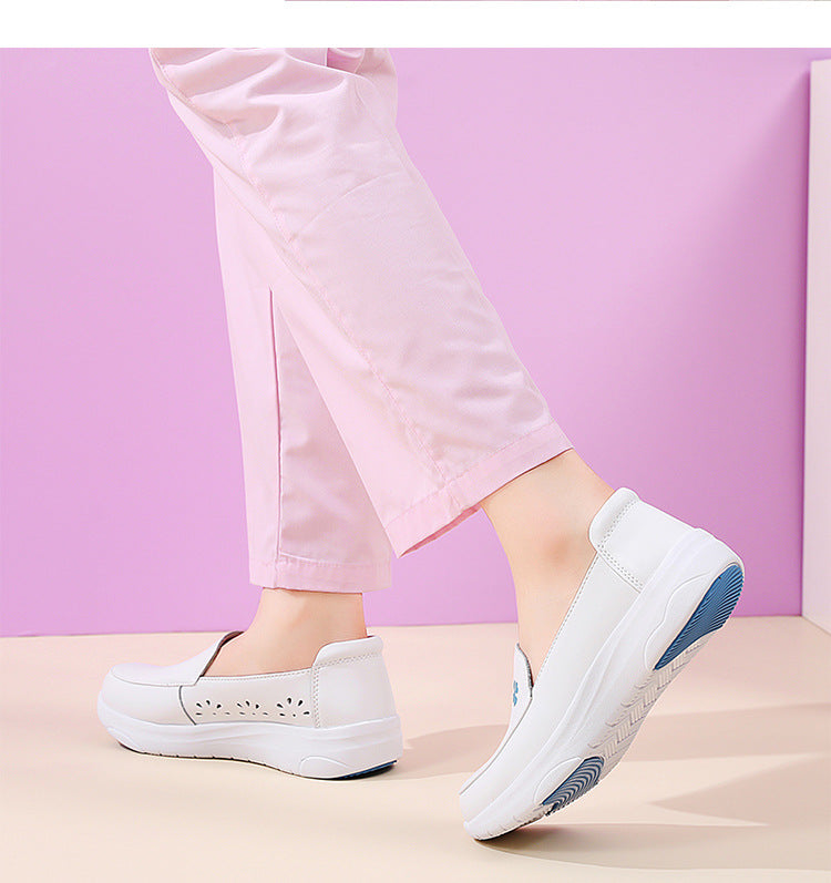 Blue Bloom Slip-On Shoes
