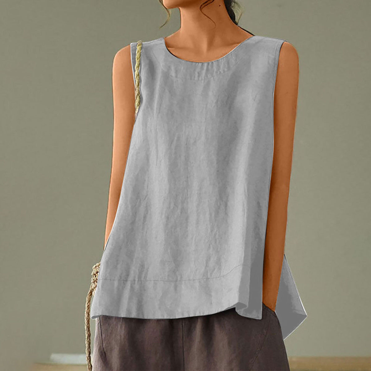 Sea Breeze Relaxed Sleeveless Top