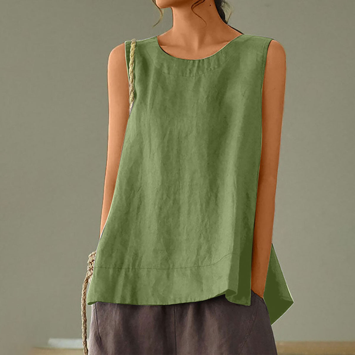 Sea Breeze Relaxed Sleeveless Top