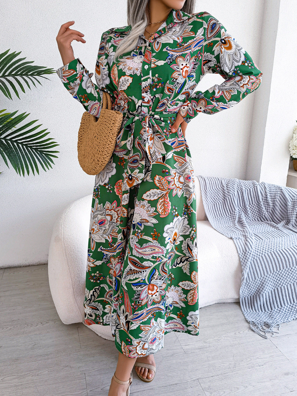 Wanderlust Paisley Shirt Dress