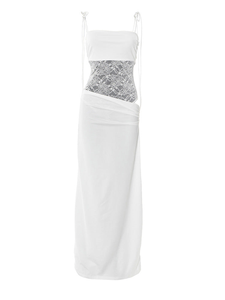 After Hours Lace-Waist Maxi Dress