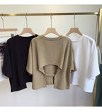 Open Secret Cut-Out Back Tee