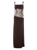 After Hours Lace-Waist Maxi Dress