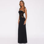 After Hours Lace-Waist Maxi Dress