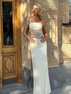 After Hours Lace-Waist Maxi Dress