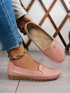 Petal Touch Stitched Loafers