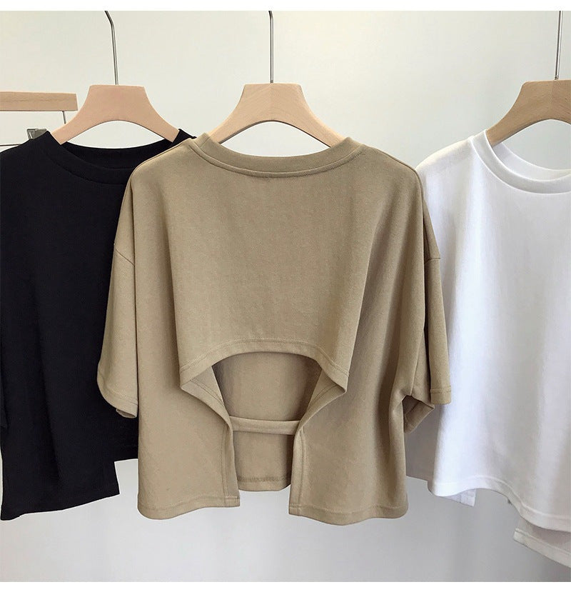 Open Secret Cut-Out Back Tee
