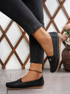 Petal Touch Stitched Loafers