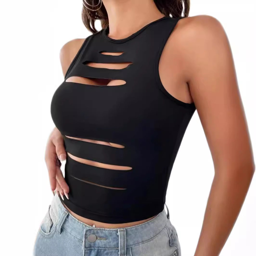 Dare to Bare Cut-Out Crop Top