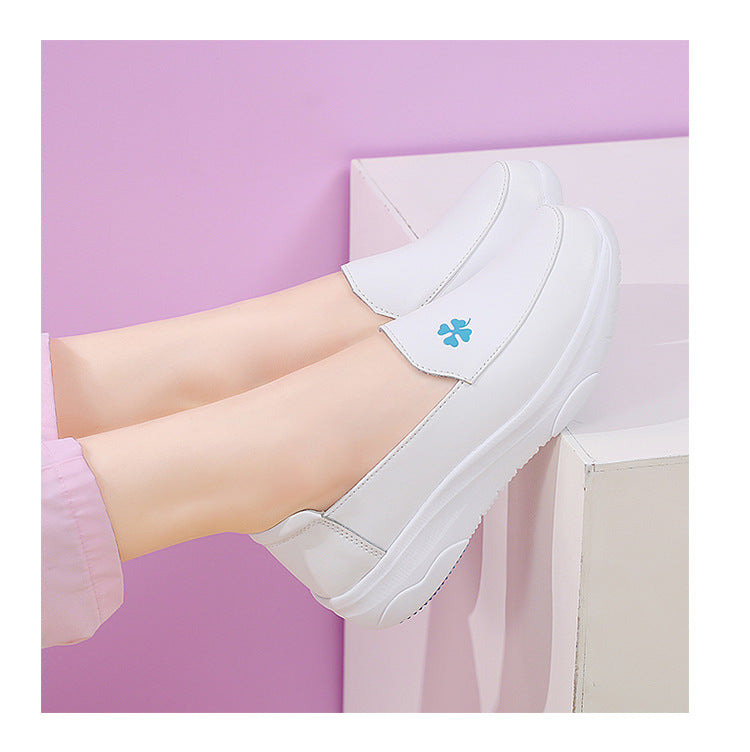 Blue Bloom Slip-On Shoes