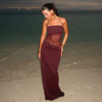After Hours Lace-Waist Maxi Dress
