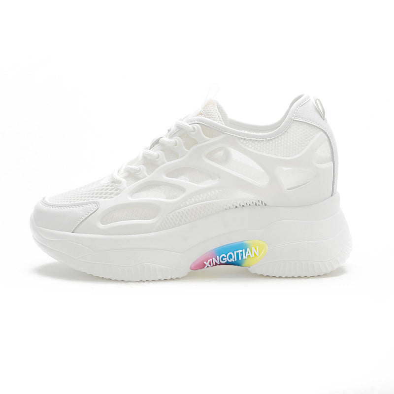 Airy Elevation Mesh Wedge Trainers