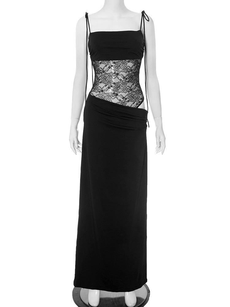 After Hours Lace-Waist Maxi Dress