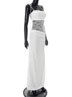 After Hours Lace-Waist Maxi Dress